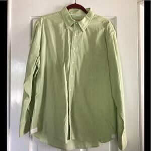 Mine Green and White Button Down Size Large